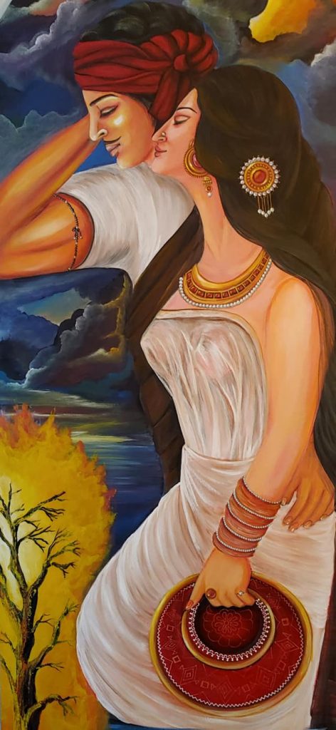 Sohni Mahiwal (96"x36" 2019 Denver, CO)