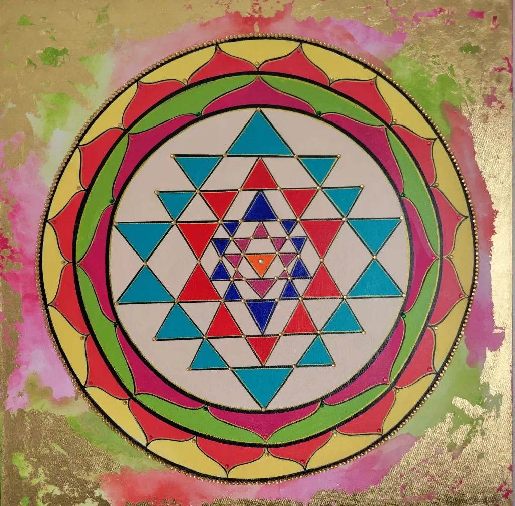 Sri Yantra 2ft (24″x24″ $151)